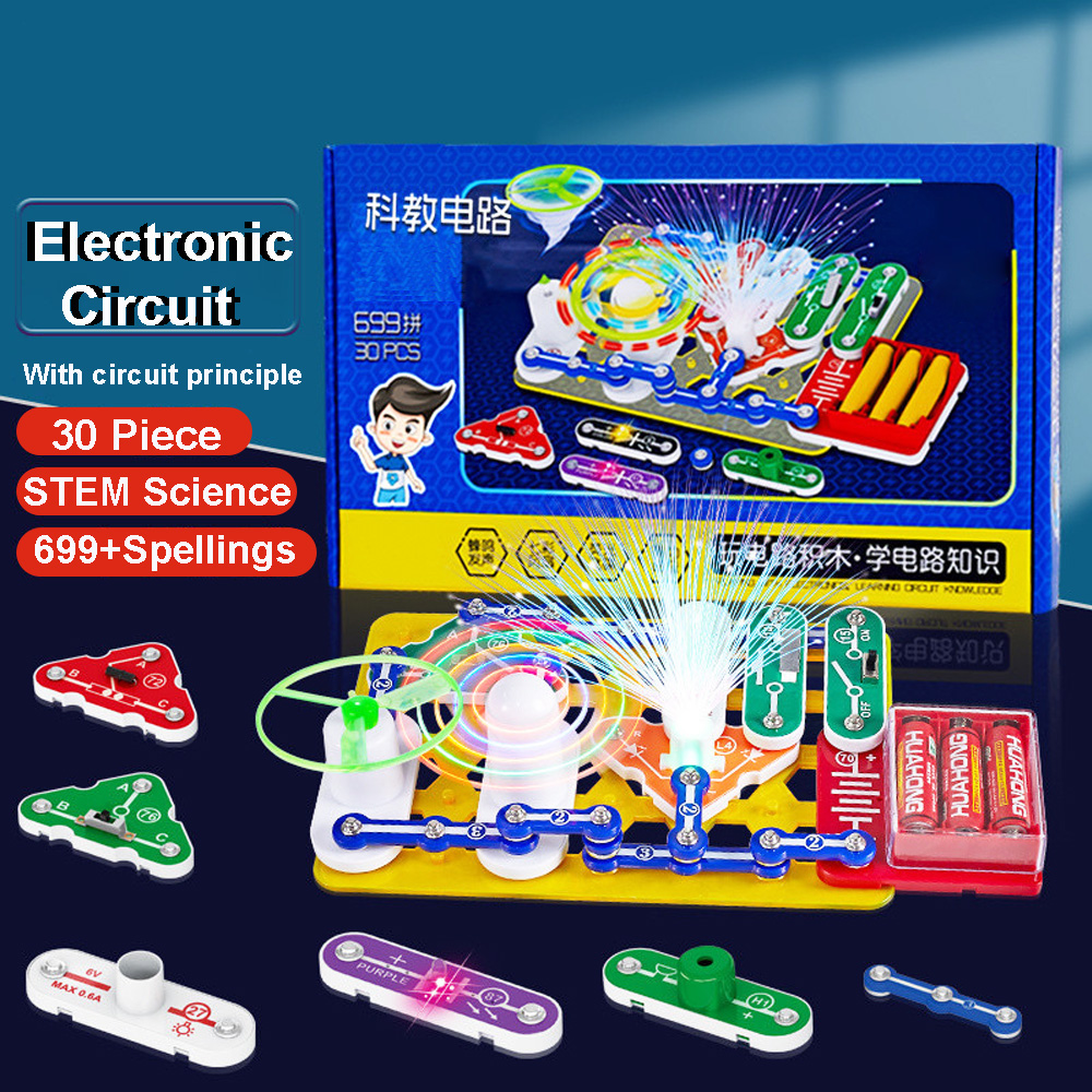 Circuit Snap Kit - Kit per esperimenti scientifici per bambini,