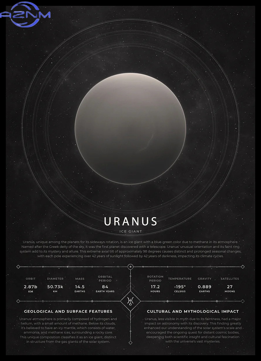 Poster Vintage AZNM con Stampa - Star Map Poster recensione e prezzo